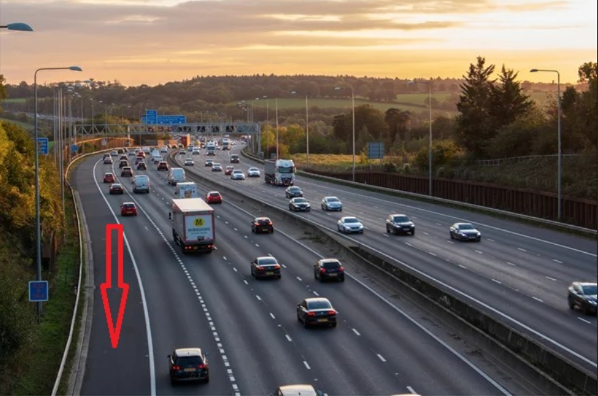 Hard shoulder illustration