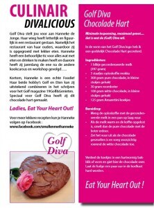 Golfdiva brochure met recept Smullen