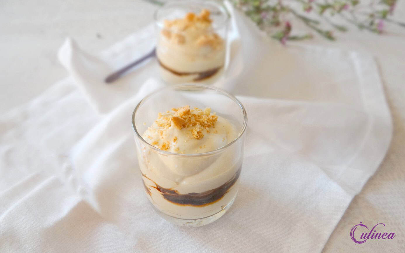 Amaretto cheesecake in een glaasje