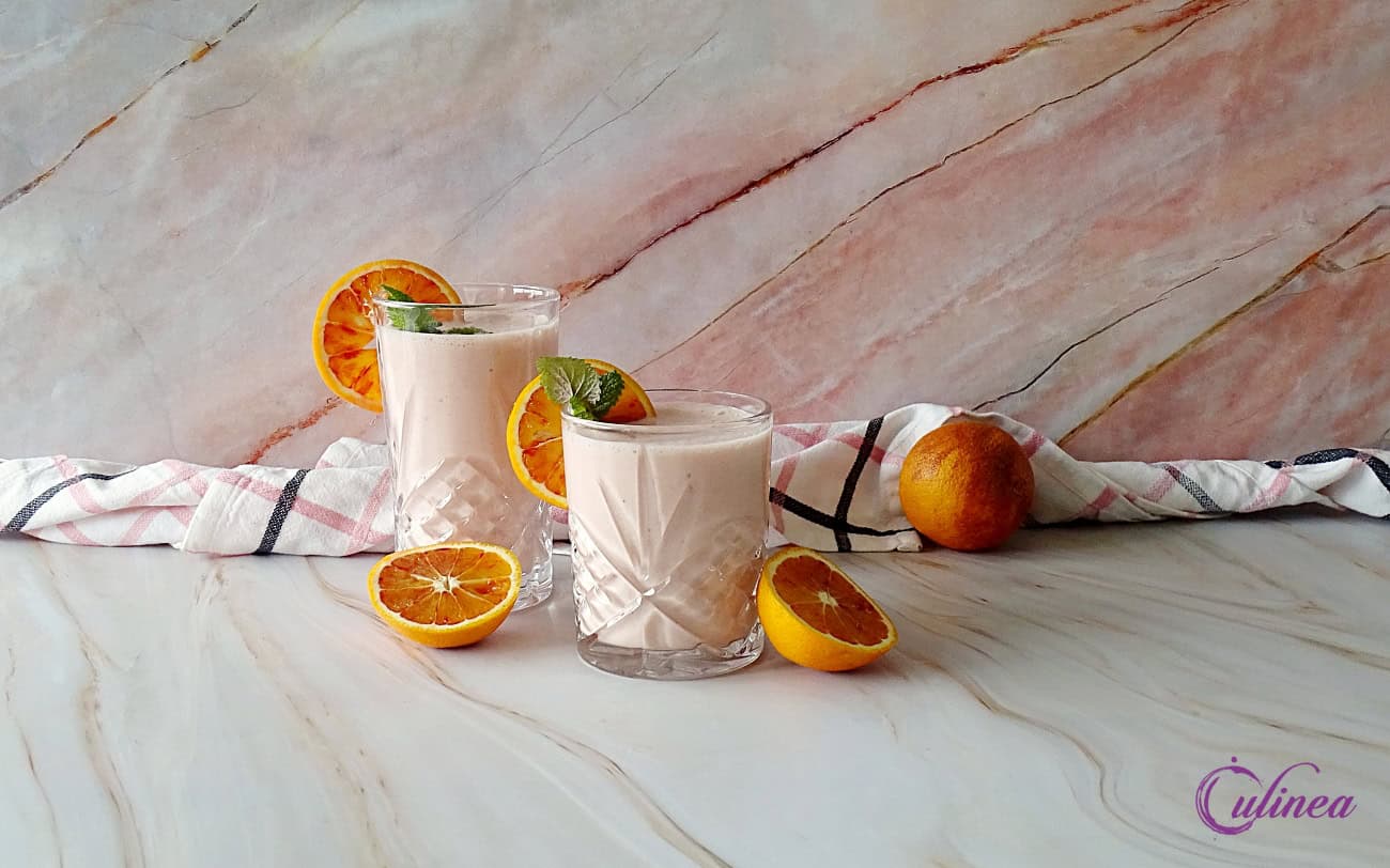 Bloedsinaasappel banaan smoothie