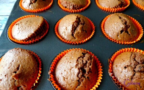 Chocolade Muffins met Chai Smaak