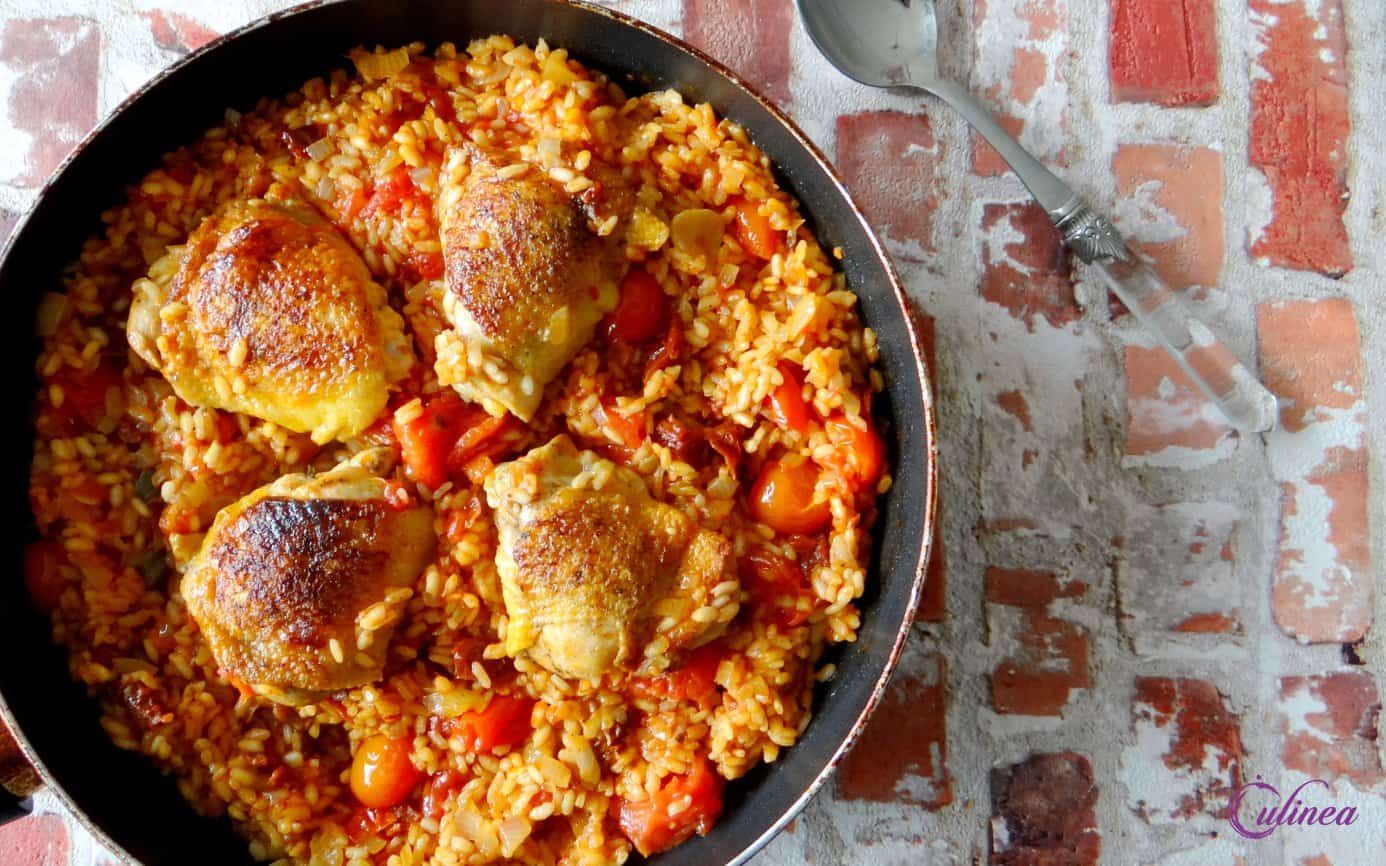 Kipkarbonades met tomatenrijst
