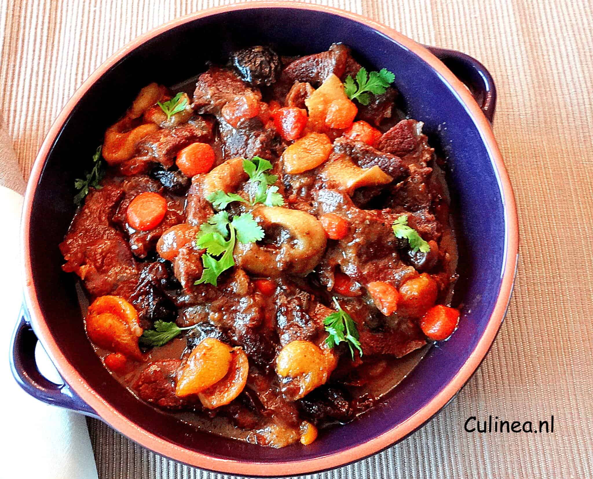 Marokkaanse runderstoofpot