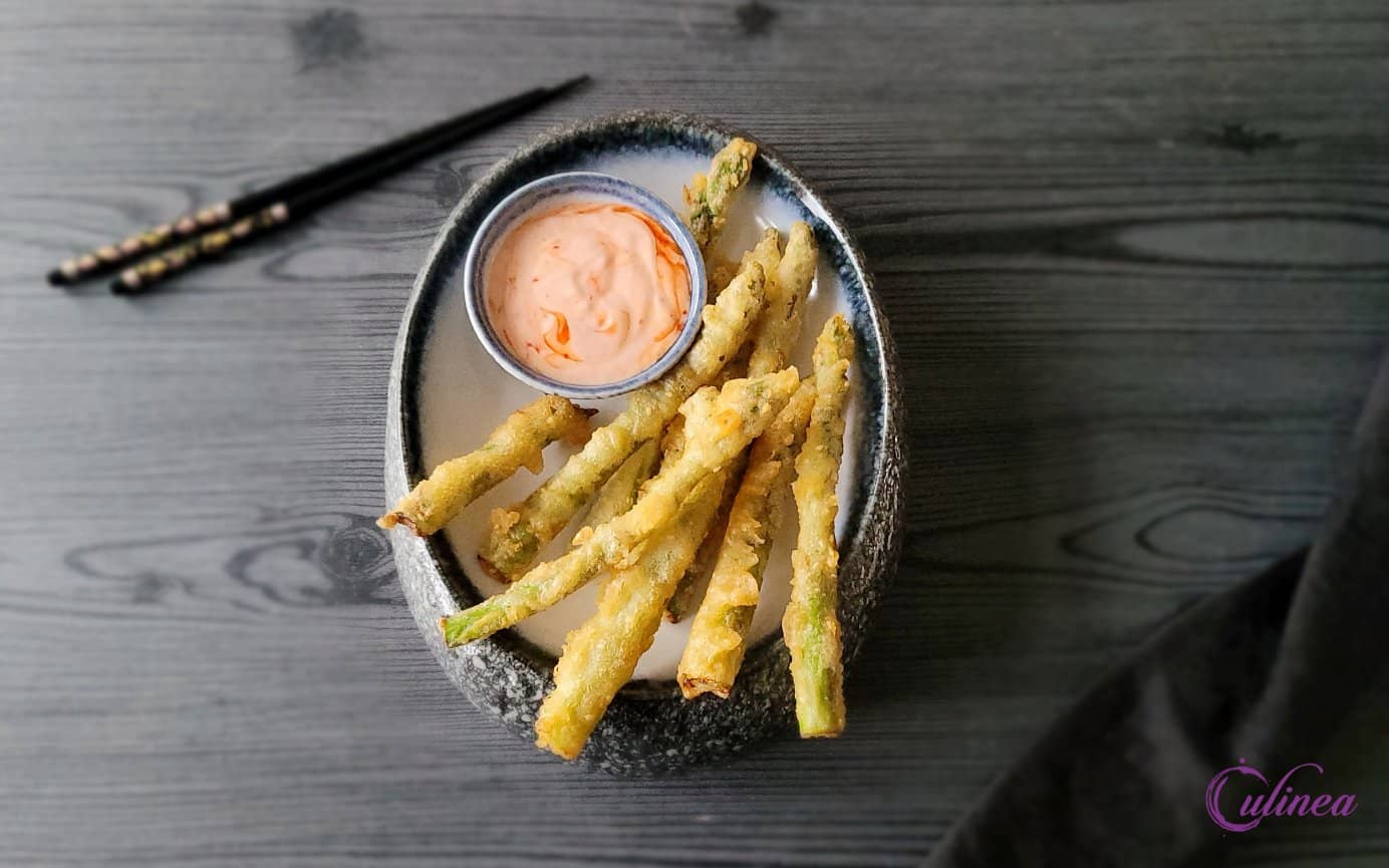 Tempura van asperges