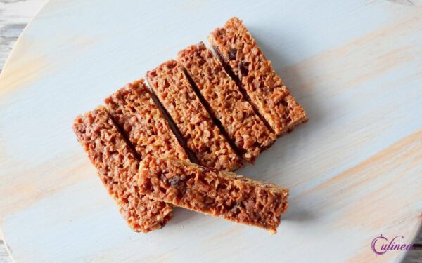Flapjacks met pecannoten en cranberry's