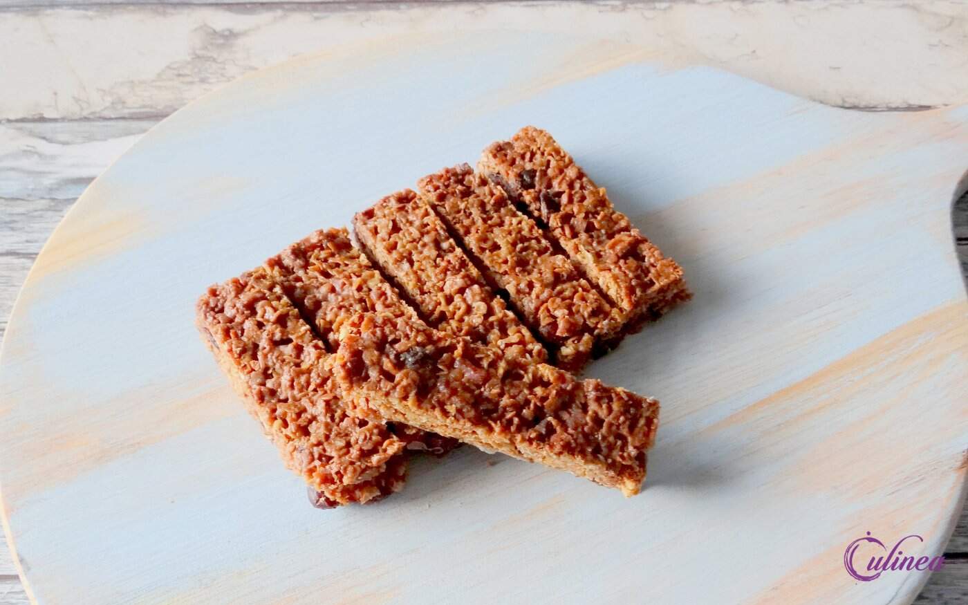 Flapjacks met pecannoten en cranberry's