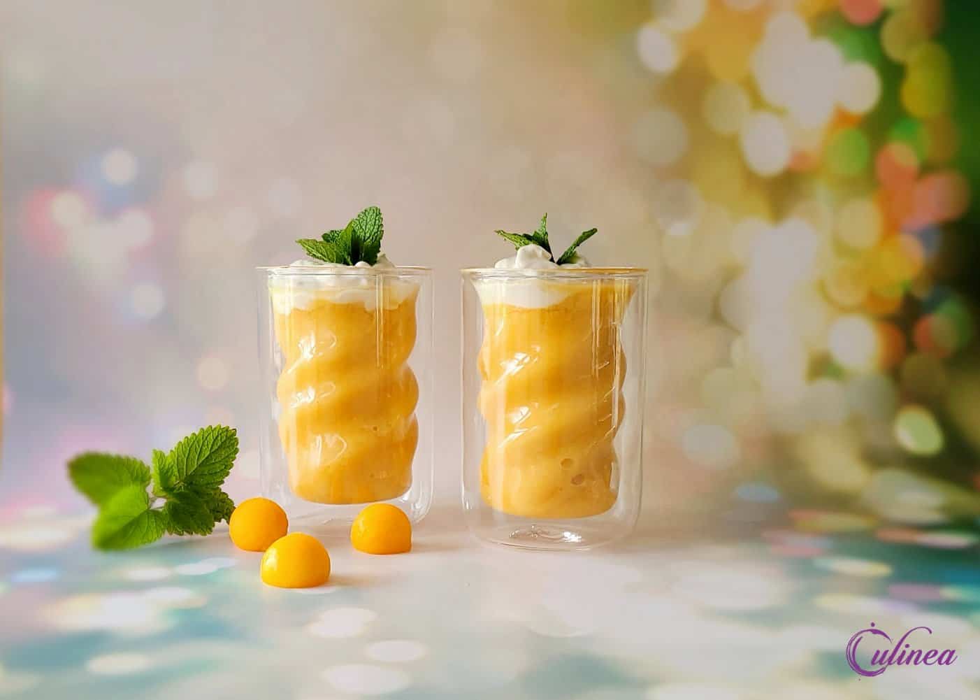 Frozen tropical cappuccino