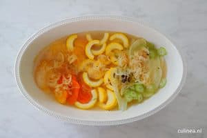 Gekonfijte Zalm met Escabeche van Groente