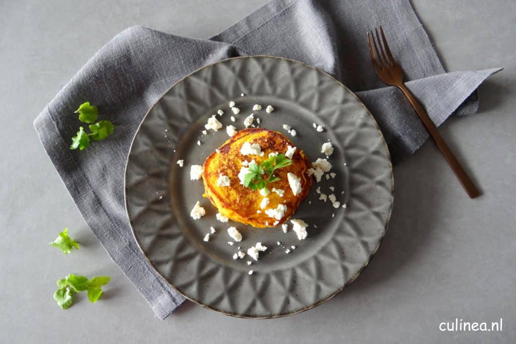 Hartige pompoen pannenkoekjes