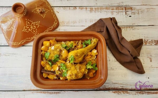 Kiptajine met pompoen en honing