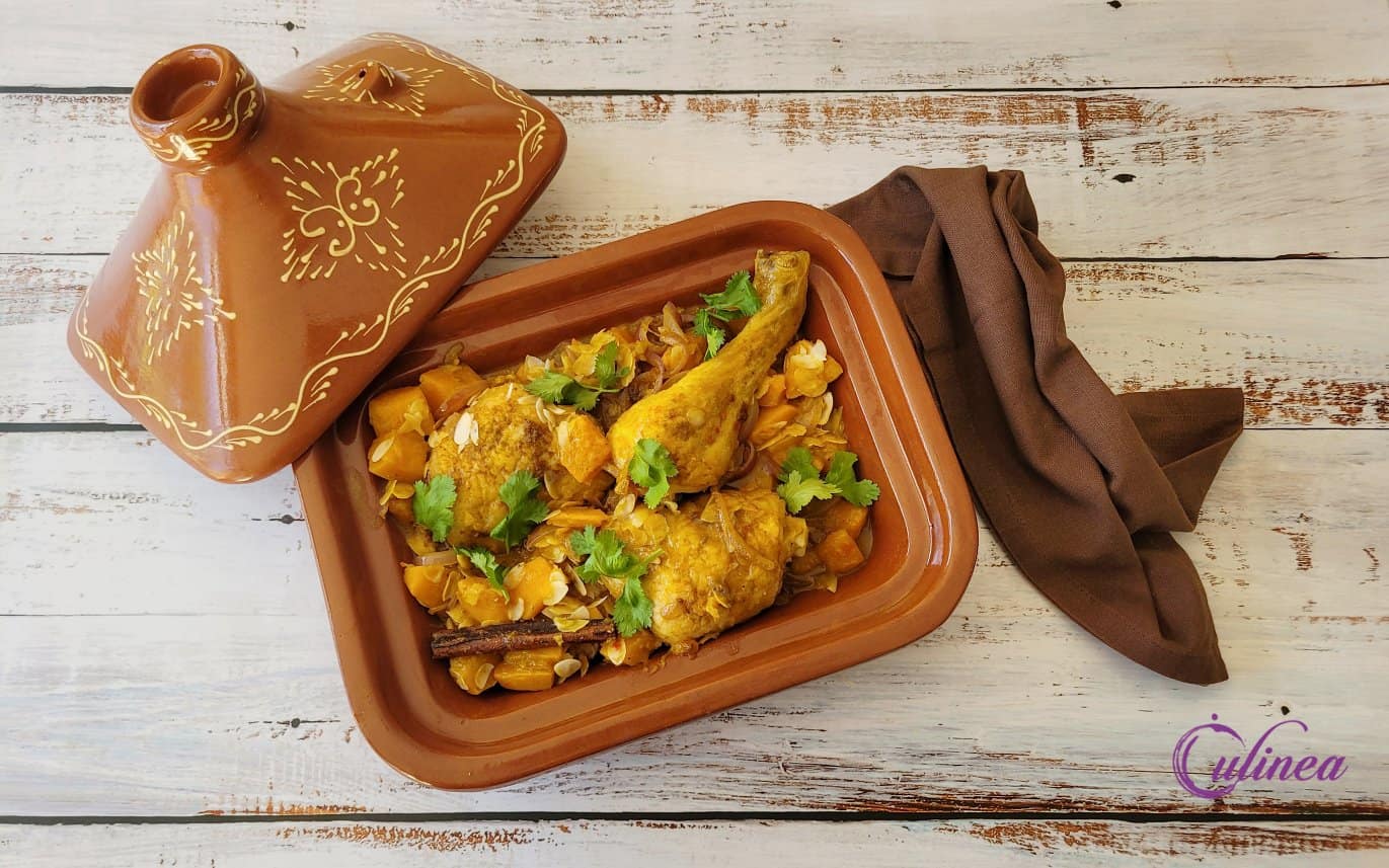 Kiptajine met pompoen en honing