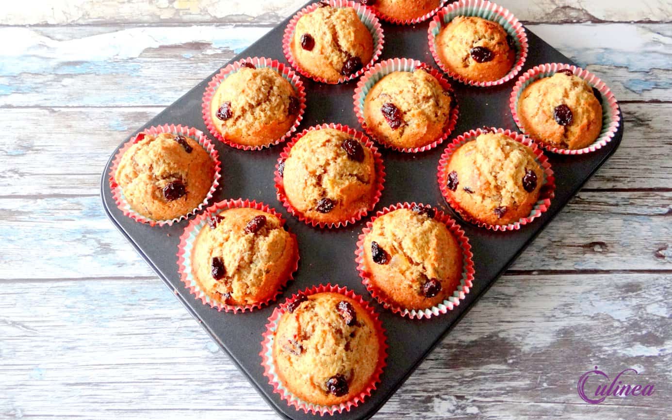 Pastinaak muffins met cranberry’s