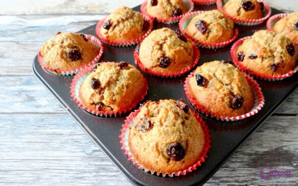 Pastinaak muffins met cranberry’s
