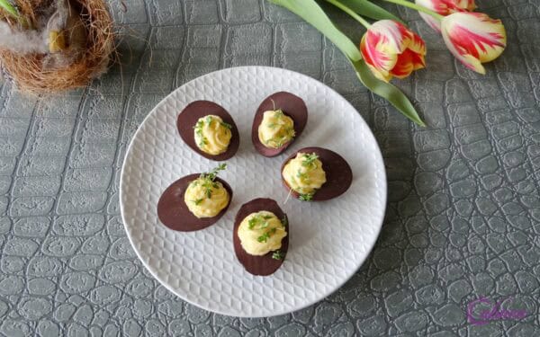 Roze eieren voor Pasen