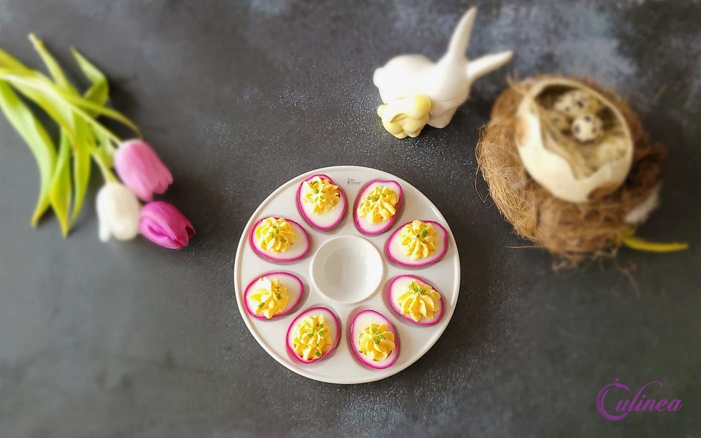 Roze eieren voor Pasen