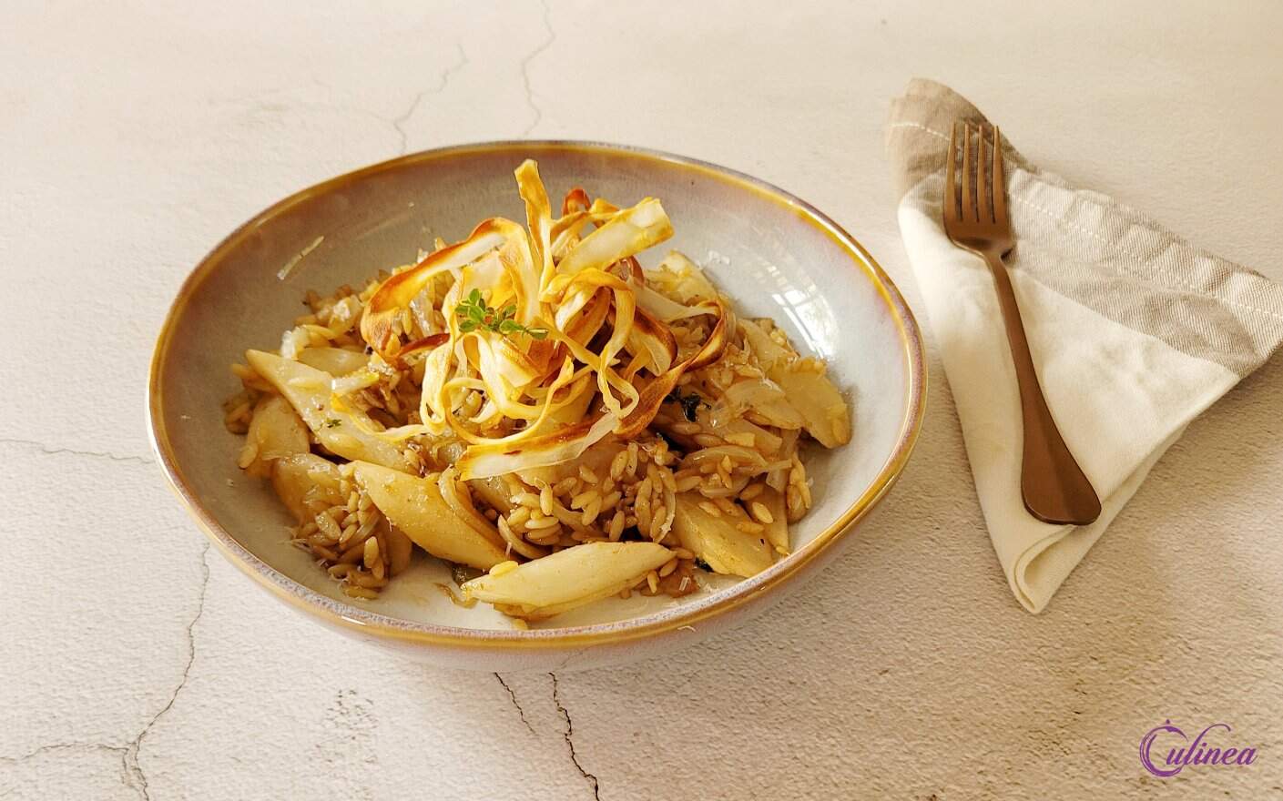 Orzotto met balsamico schorseneren