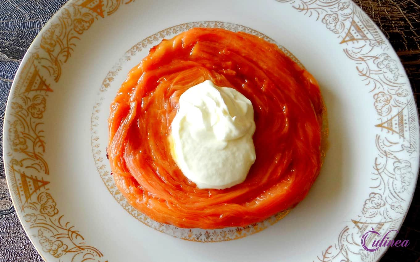 Rabarber tarte tatin