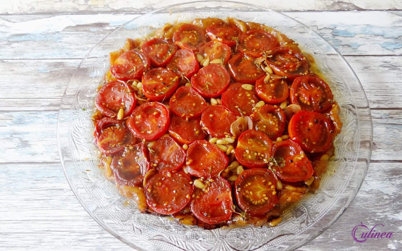 Tarte Tatin van cherrytomaatjes