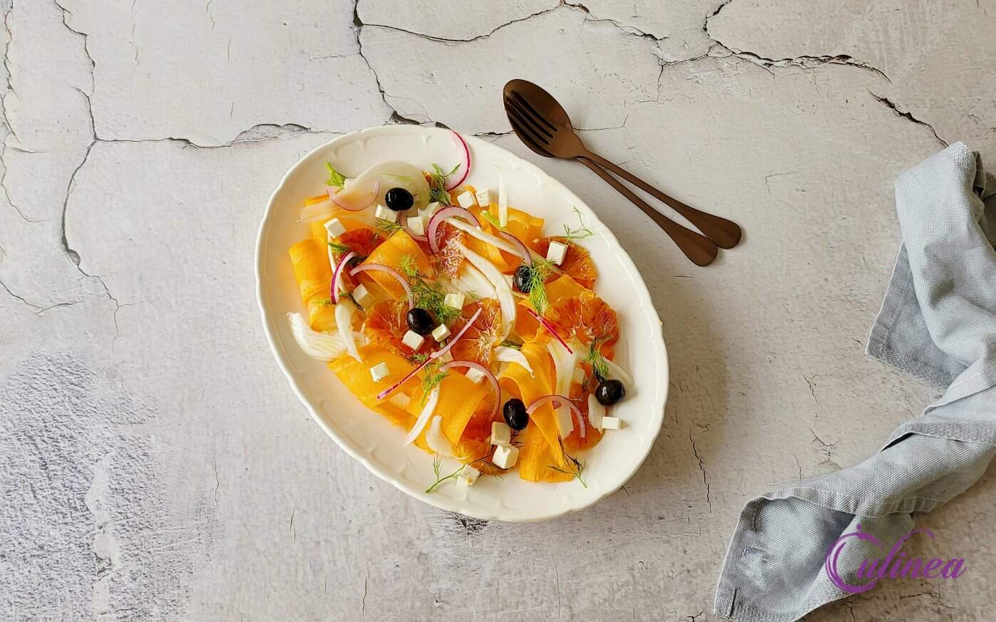 Venkel wortelsalade met sinaasappel