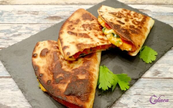 Zoete aardappel quesadilla's