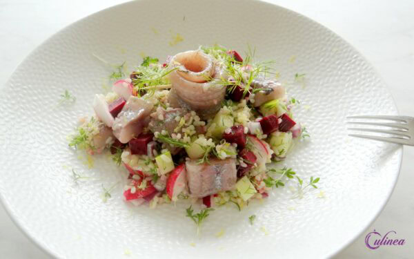Bulgursalade met haring