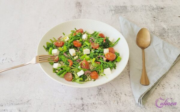 Parelcouscous met broccolini en feta