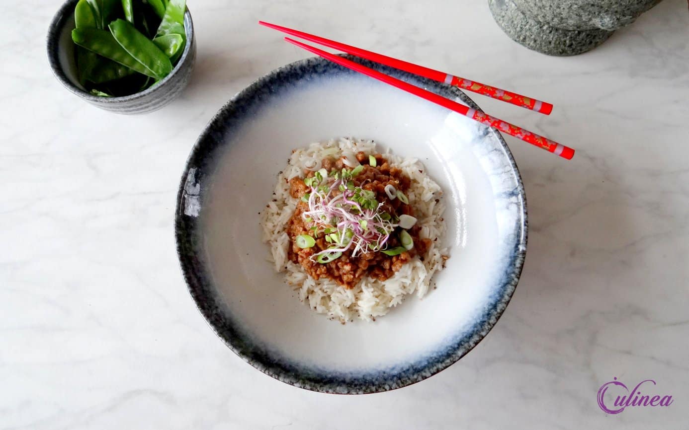Vegetarische MaPo met rijst