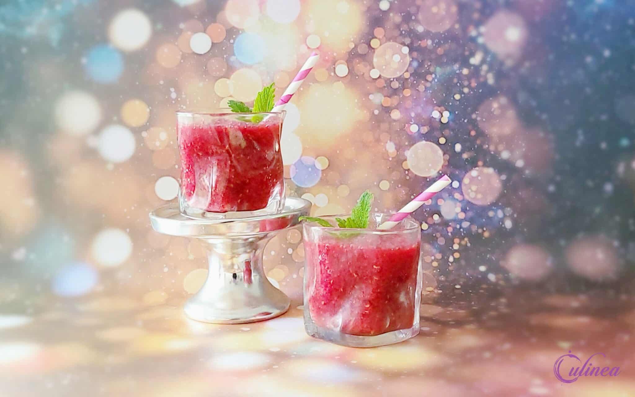 Frozen roze cocktail