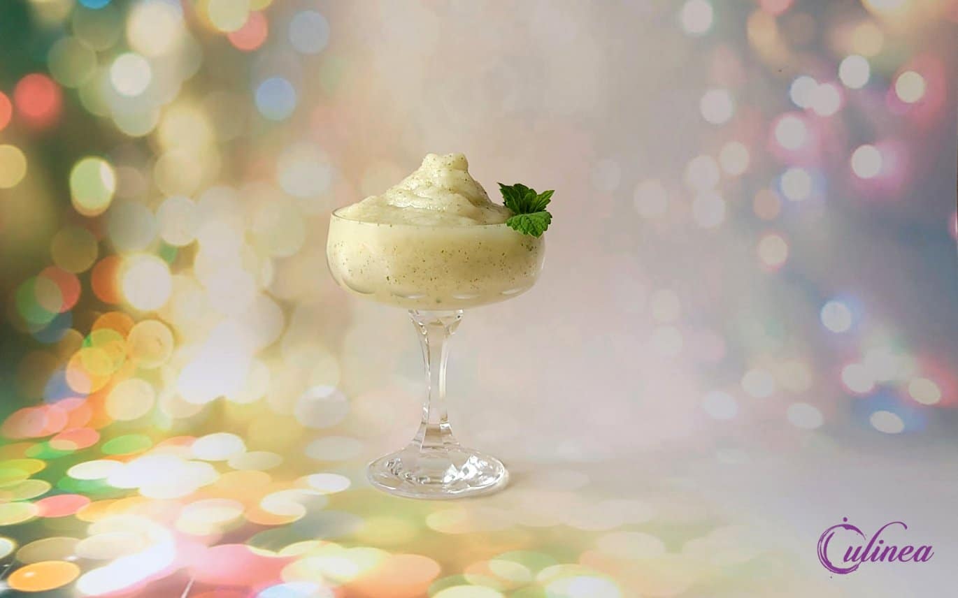 Lychee en muntcocktail