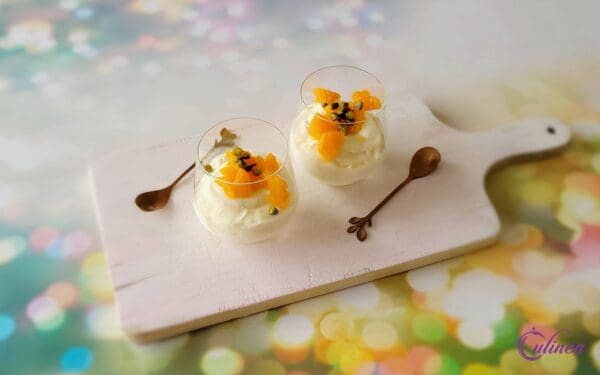 Mandarijnparfait met pistachenoten