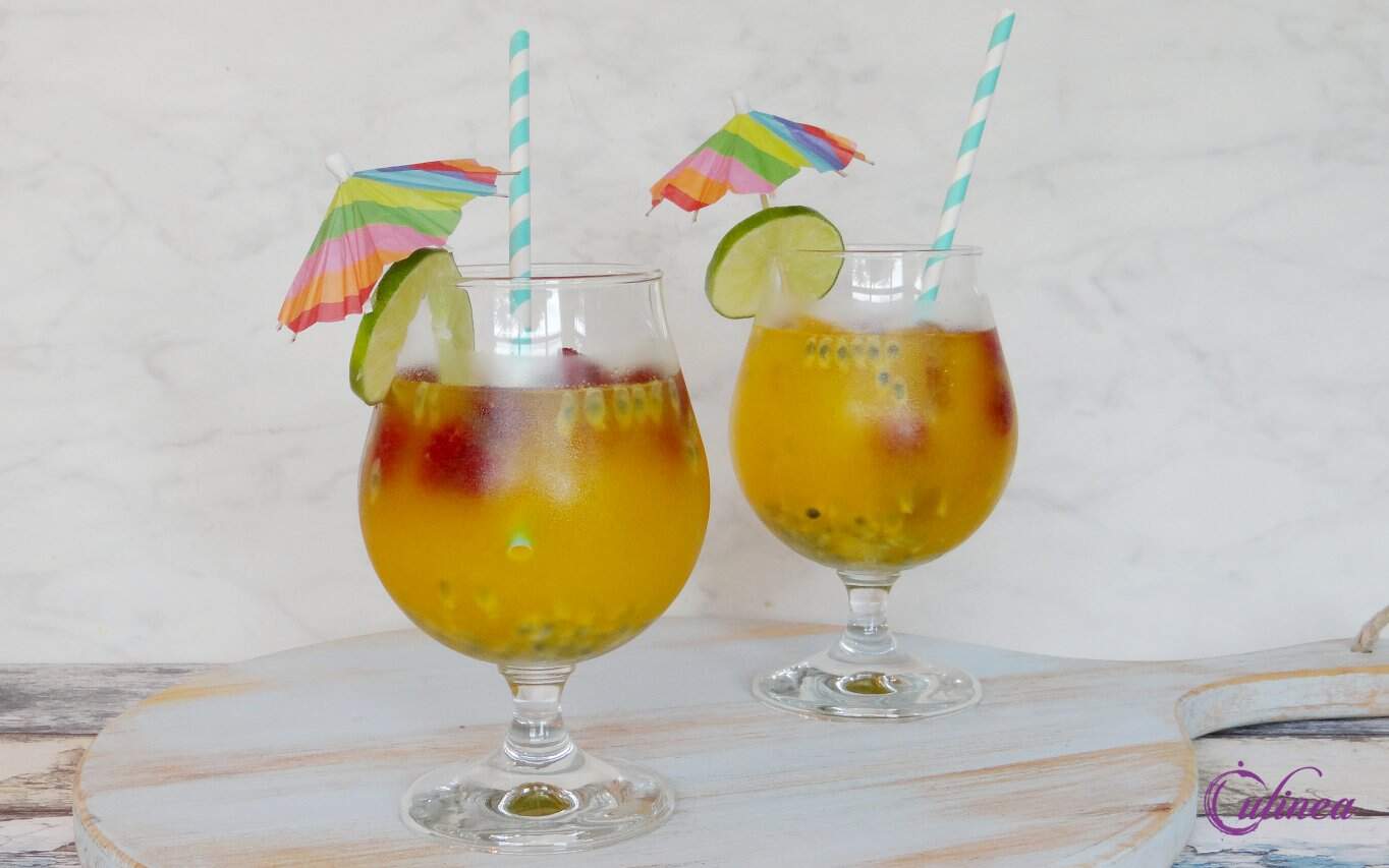 Tropische passievruchtencocktail