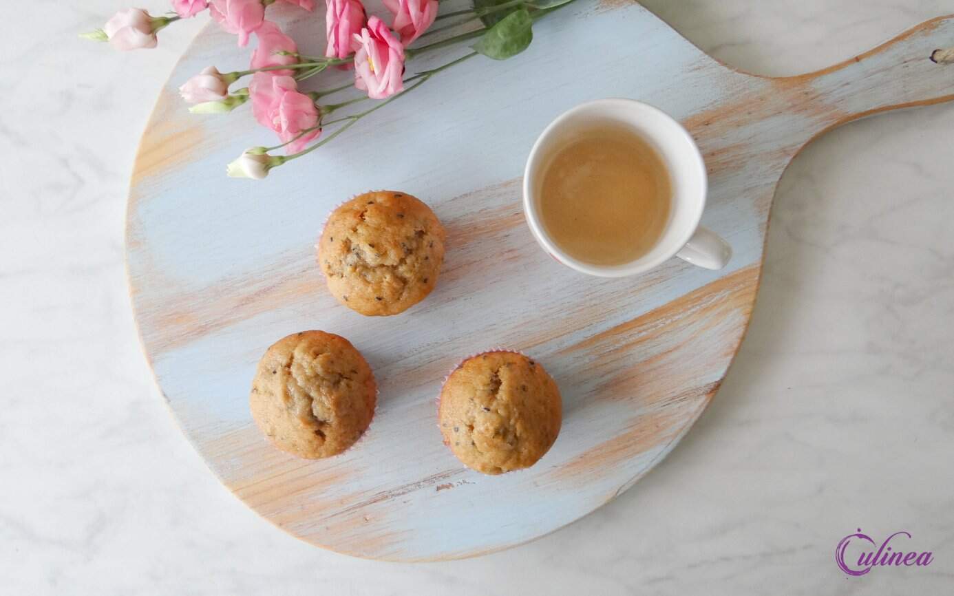 Banaanmuffins met maanzaad