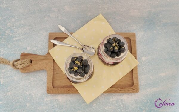 Chiapudding met blauwe bessen