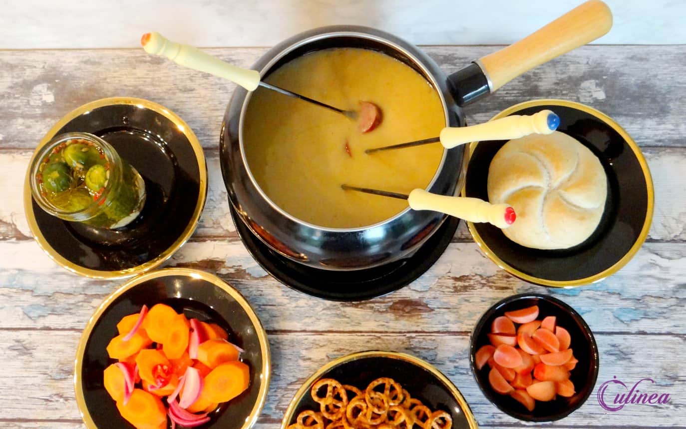 Kaasfondue met bier