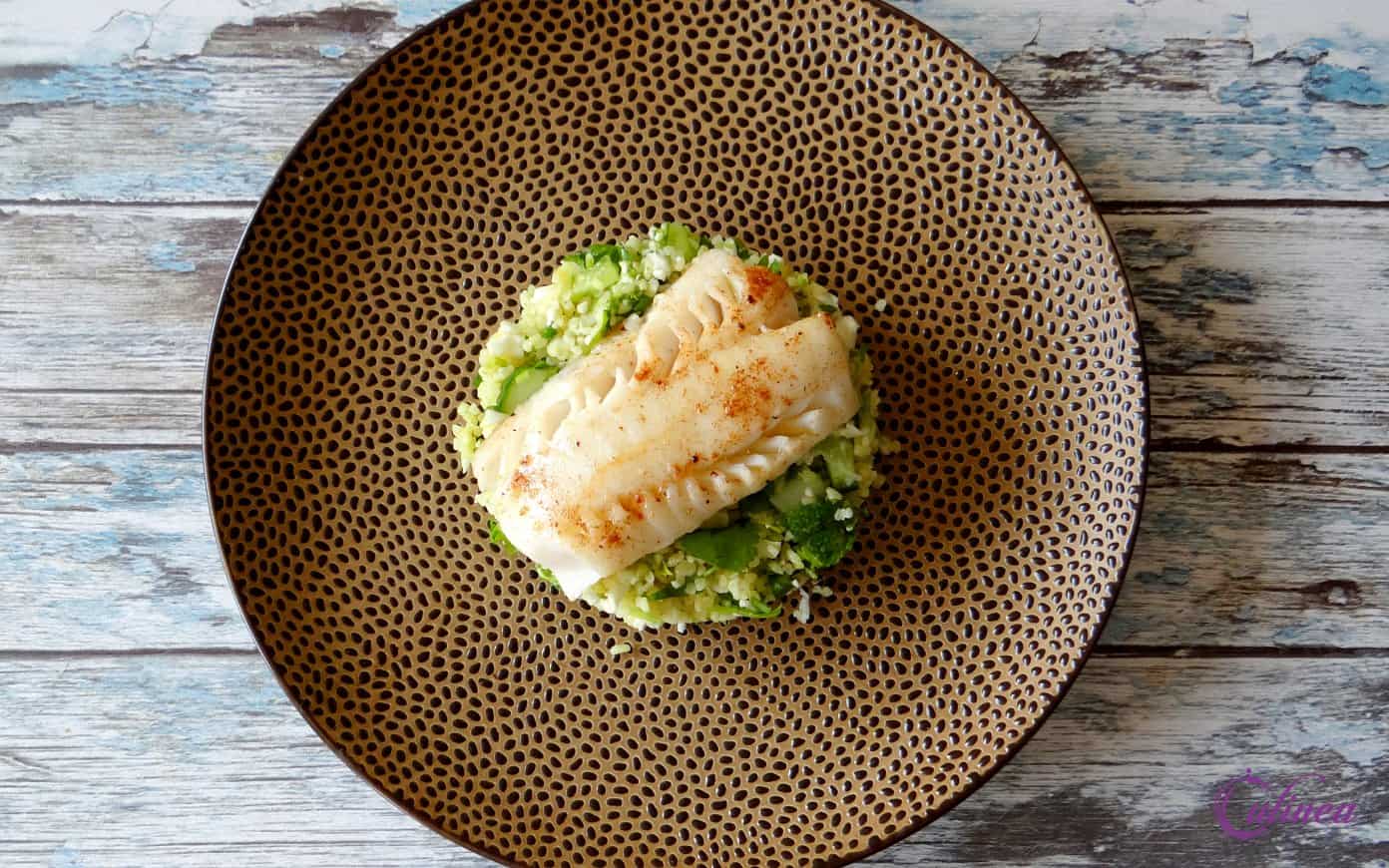 Kabeljauwhaasje met tabouleh