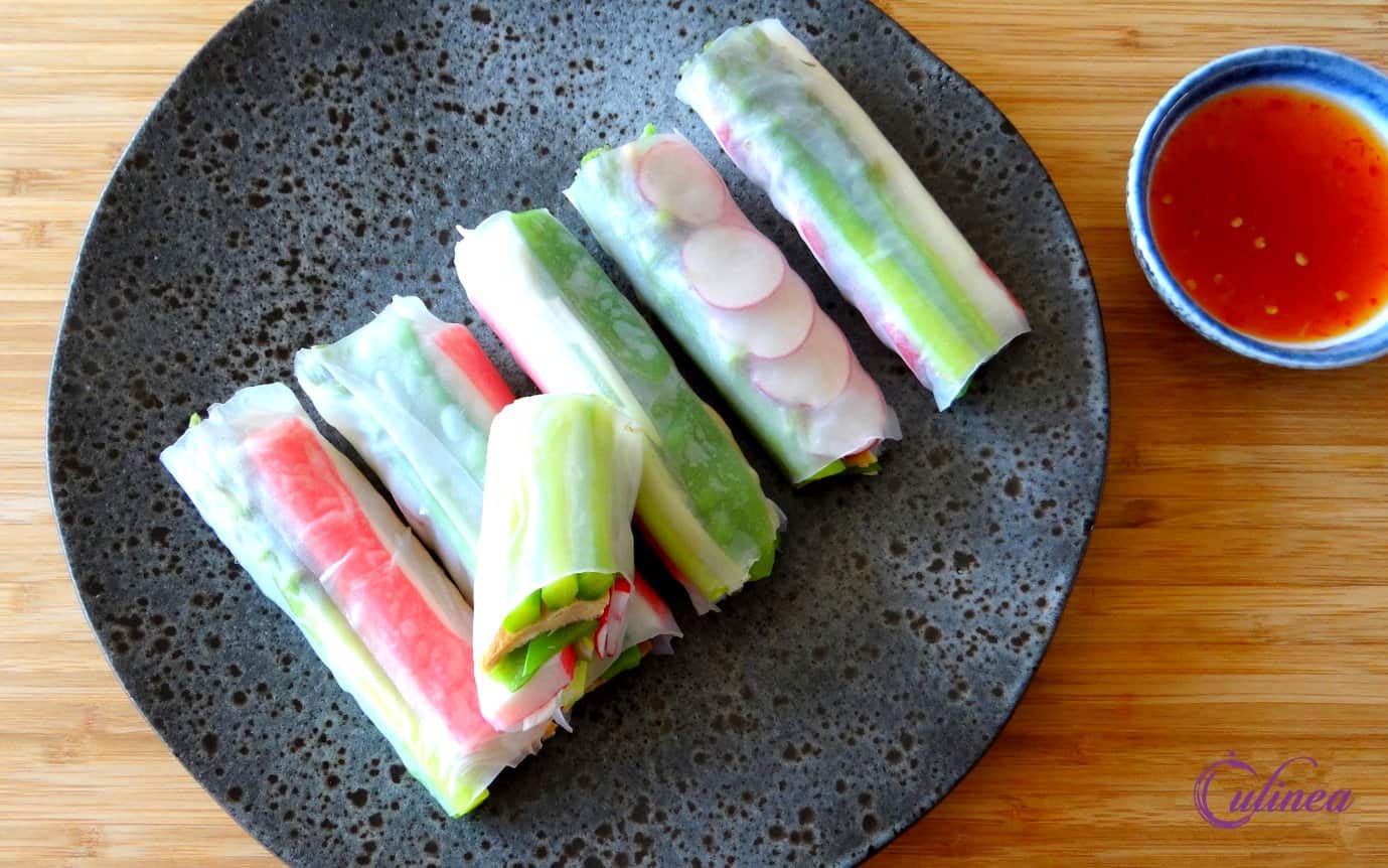 Springrolls met groene asperges
