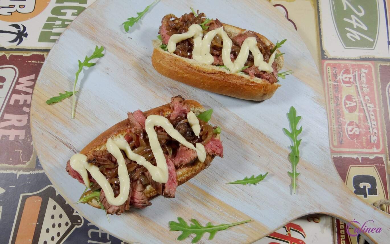 Broodje bavette met kaas