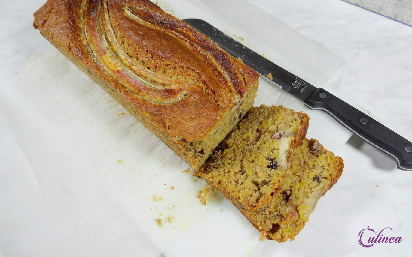 Kruidig bananenbrood met pompoen