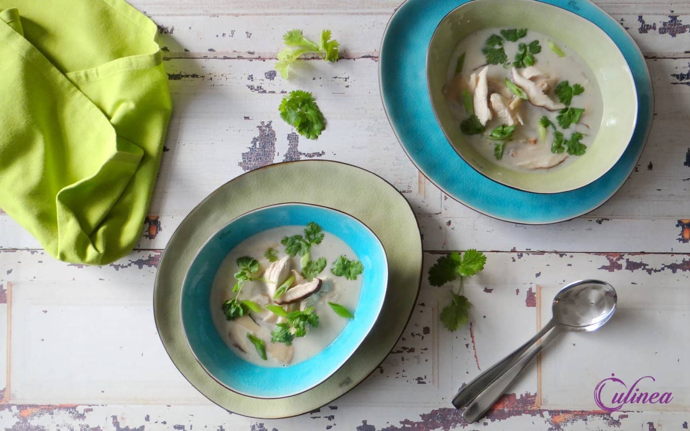 Tom Kha Kai met kip en paddenstoelen