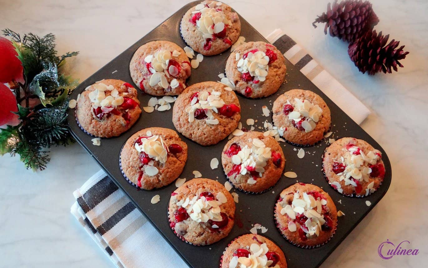 Cranberry speculaasmuffins