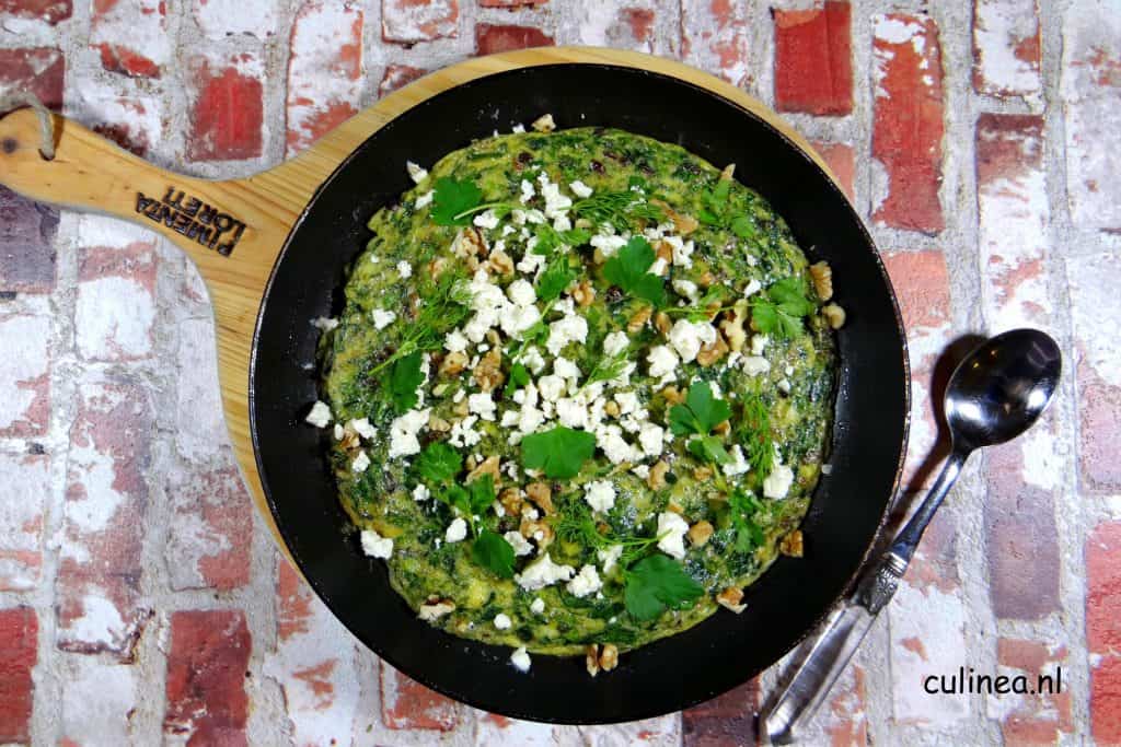 Omelet met verse kruiden (Koekoe sabzi)