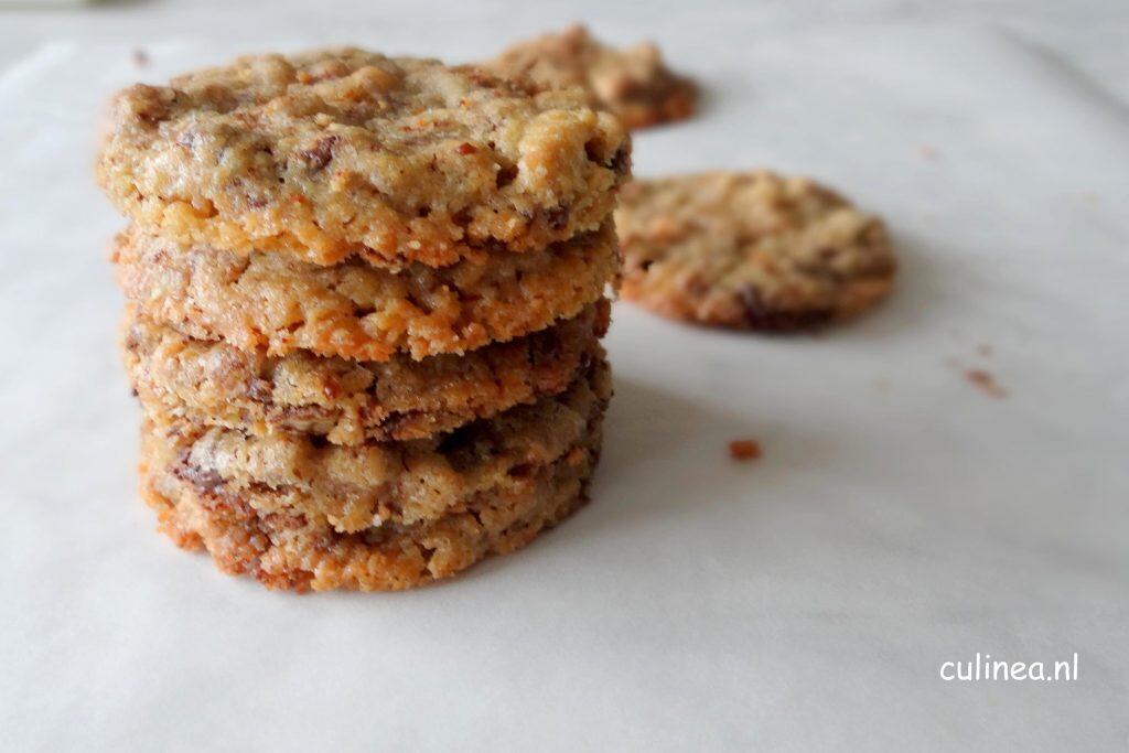 Chocolate chip cookies met pecannoten