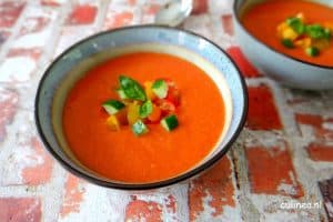 Spaanse koude soep Gazpacho