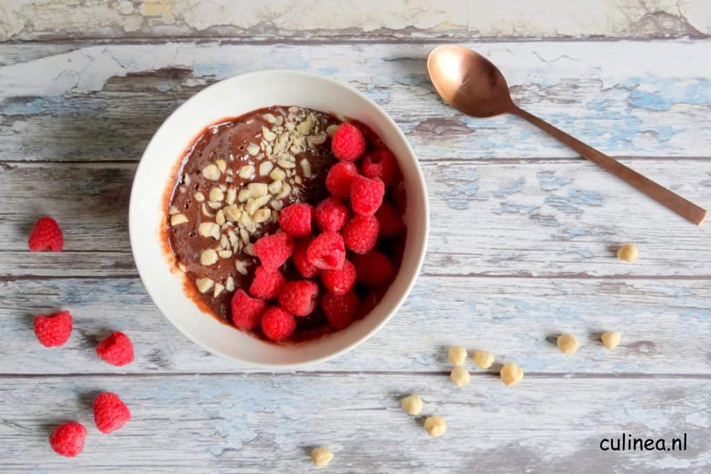 Nutella cake in een kom