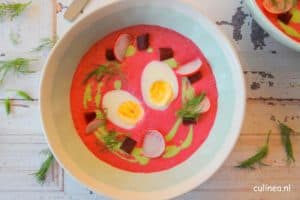 Poolse Koude Bietensoep