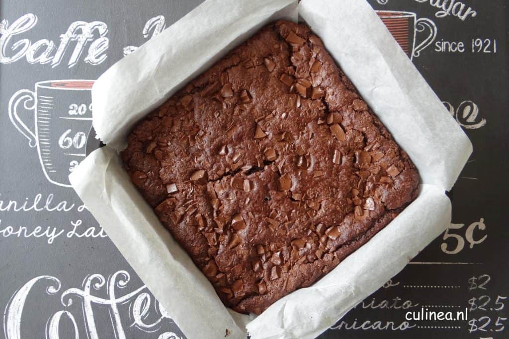 Brownies gemaakt van zwarte bonen