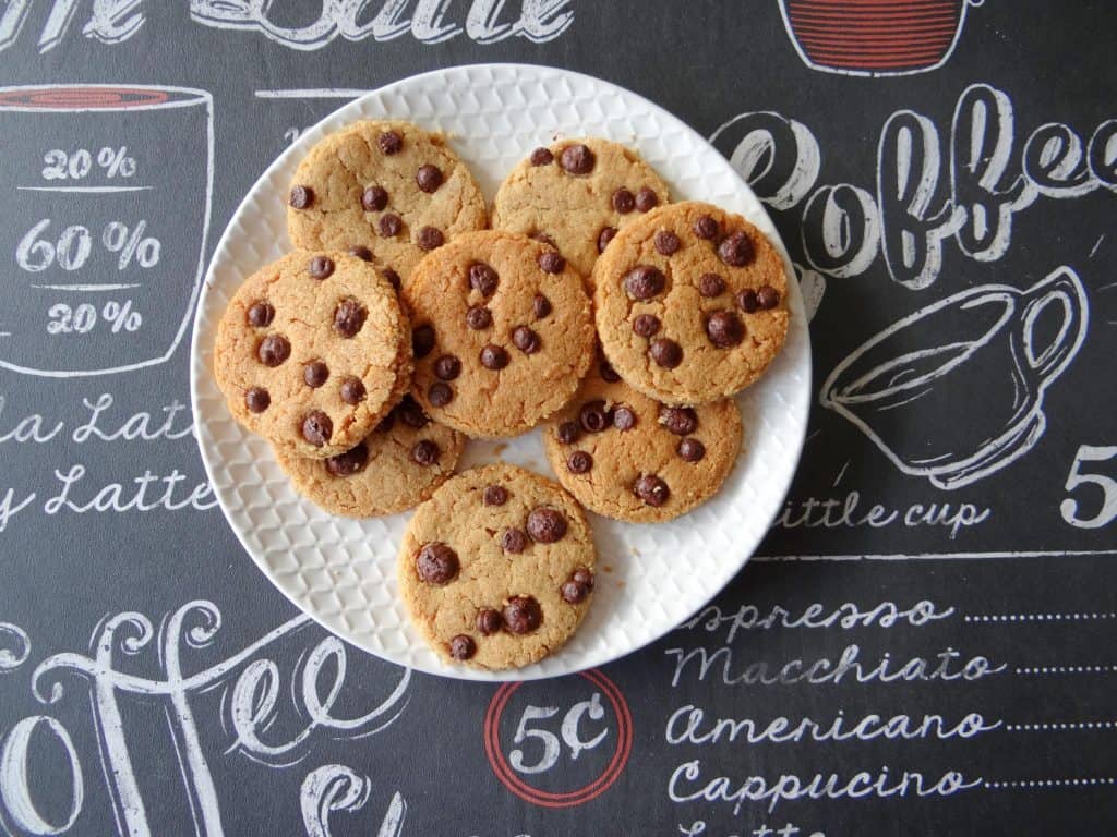 Pindakaaskoeken met chocolade