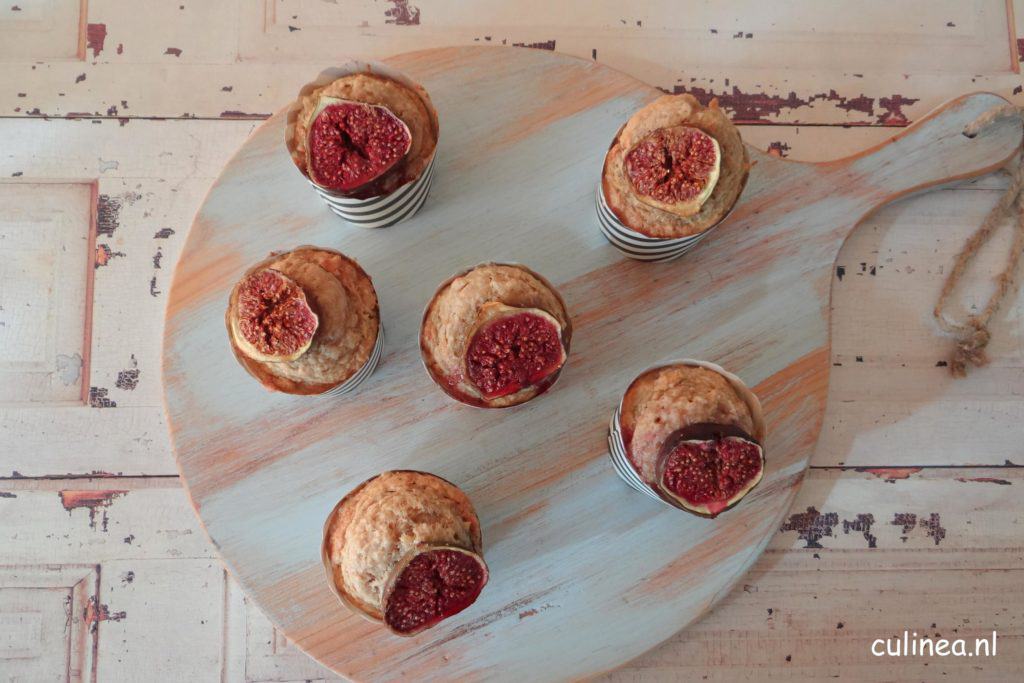 Suikerbiet muffins met verse vijgen