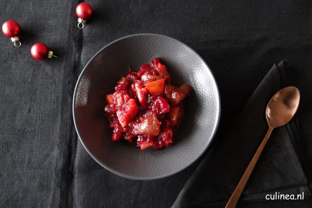 Chutney van cranberries, vijgen en sinaasappel