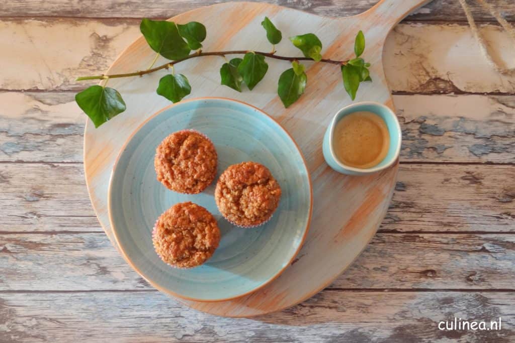 Muffins met vijgen, yoghurt en havermout